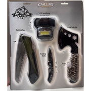 Camillus Cam-21014 Adventure Pack - Knife - Saw - Steel Hatchet - Led Headlight