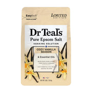 Dr Teal's Epsom Salt Magnesium Soak Cozy Vanilla Season, 3 lbs.