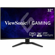 ViewSonic VX3228C-2K 32 Inch Curved Gaming Monitor, 2560x1440 QHD, 180Hz Refresh Rate, 1ms Response Time, FreeSync, HDMI and DisplayPort Inputs, Black