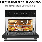 Kitchen in the Box 32QT Digital Air Fryer Toaster Oven Combo, 21-in-1 Convection Oven with Rotisserie & Dehydrate