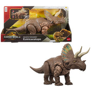 Jurassic World 93709410 Rebirth Gigantic Thrashers Eotriceratops Dinosaur Figure Toy, Tail Activated Attack