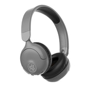 JLab JBuddies Pop Wireless Kids Headphones, Volume Limiting Safety Switch, Bluetooth 5.2 and Wired, Foldable On-Ear, Grey and Black