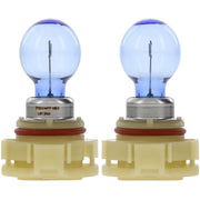 Philips CrystalVision Platinum PS24W Halogen Headlight Bulb, 24W, 4000K Bright White Light, Front Fog Light Replacement