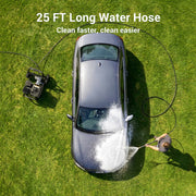 Efurden Gas Pressure Washer, 3500 PSI, 2.3 GPM, 209CC 7HP Engine, 4 Quick Connect Nozzles, 25FT Hose, Soap Tank, Black