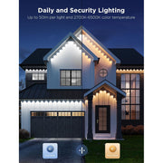Govee Permanent Outdoor Lights Pro, 200ft, 120 RGBIC LED Multicolor String Lights, IP67 Waterproof, Smart App and Voice Control, H706C101