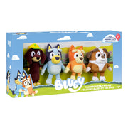 Moose Toys Bluey Friends 4 Plush Value Box, Collectible Plush Toys with Bluey, Bingo, Winton, Snickers, Soft Polyester, 6.5-8 in
