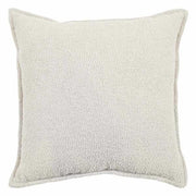 At Home Crosby St. Grey Soft Textured Boucle Throw Pillow, 24in, Poly-Cotton