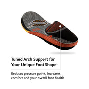 Sof Sole Fit Series High Arch Shoe Insole, Targeted Arch Support and Cushioning, Black, Women's 13-14/Men's 11-12, FitM-M