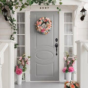 Design House 778910 Coventry Matte Black Door Handleset with Springdale Interior Lever and Single Cylinder Deadbolt