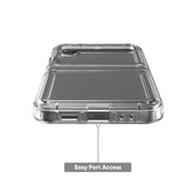 Onn. WIBCLR100094000 Rugged Phone Case for Samsung Galaxy Z Flip4 5G - Clear