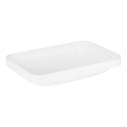Resser Rectangular Semi-Recessed Sink - White