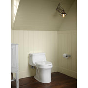 San Souci 1-piece 1.28 GPF Single Flush Round Toilet in Black Black