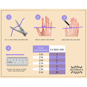 JeenMata Vintage Filigree Wedding Band - Milgrain Edge - in 18k White Gold Plating over Silver