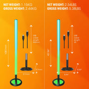 JBL PartyLight Stick Bluetooth 360-Degree LED Light, IPX4 Splashproof, 8-Hour Battery, Black