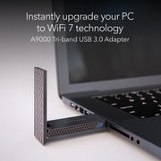 A9000-100PAS Nighthawk BE6500 Wi-Fi 7 USB Adapter Windows 11 Desktop Computer - Black