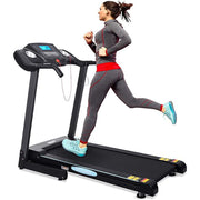 MaxKare N1015022 Folding Treadmill with Auto Incline, Black-Blue