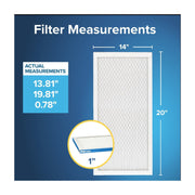 Filtrete 14x20x1 HVAC Furnace Air Filter, MPR 1900, MERV 13, Ultimate Allergen Reduction, 4 Pack, UA05-4
