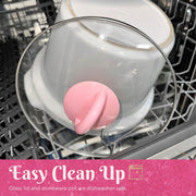 Paris Hilton 3.5QT Manual Slow Cooker with Dishwasher-Safe Pot, Pink, High Low Warm Settings