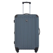 Travelers Club 4-Piece Hard Side Luggage Set with Spinner Wheels, Expandable Upright, Boarding Tote, Toiletry Kit, Dark Slate Gray, WM-21604-017