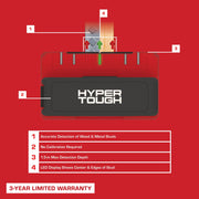 Hyper Tough HYPR7 7-Sensor LED Electronic Stud Finder with Deep Scan Mode, Battery Powered