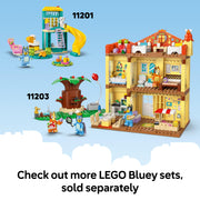 LEGO Bluey Beach & Family Car Trip Building Set, 133 Pieces, Includes Bluey, Bingo, and Mum Minifigures, Ages 4+