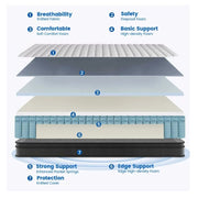 Crayan King Mattress, 12 Inch Memory Foam