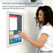 HBESTORE HL-06A-DPF 15.6 Inch Smart Wall Planner Digital Calendar Chore Chart 1920x1080 Touchscreen Interactive Display Wall Mount