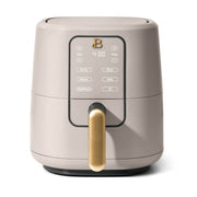 Beautiful 29017 3 Qt Air Fryer with TurboCrisp Technology, EverGood Ceramic Nonstick Coating, Porcini Taupe
