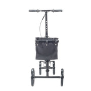 Equate EQKW501 Folding Knee Walker Alternative to Crutches, 10in Front Wheels, 350lb Weight Capacity