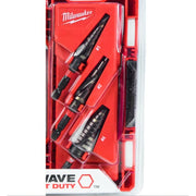 Milwaukee 48-89-9254 Shockwave 3-Piece Impact Duty Step Drill Bit Set