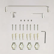 Better Homes & Gardens BH34240000332SN Simple Flare 3 Pieces Bath Hardware Set in Satin Nickel Towel Bar, Satin Nickel
