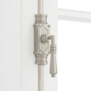 Signature Hardware Romlain 72 Inch Tall Window Cremone Security Bolt, Brushed Nickel, Left Hand 955213-LH-72