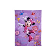 Disney 4 Piece Minnie's Fluttery Friends Toddler Bedding Set, Lavender
