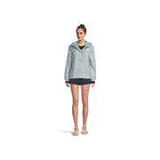 The North Face Antora Rain Jacket, Waterproof Breathable DRYVENT 2L, Blue Eclipse Regenerative Ink Print, Large, NF0A8ENUE6I