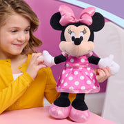 Just Play Disney Minnie Mouse Plush Stuffed Animal, 17-Inch, Pink Skirt, Soft Polyester