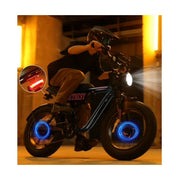 Qlife Blaze16Peak1200W Blaze 16 Electric Bike, Peak 1200W Brushless Motor, 55 Miles Range, 25 Mph Top Speed, Full Dual Suspension, 16 x 4.0-Inch Fat Tires, Disc Brakes, Black and Red