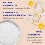 Dr Teal's Soothe & Comfort Foaming Bath with Pure Epsom Salt, Oat Milk, Argan Oil, 34 fl oz