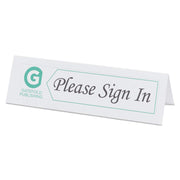 Avery Tent Cards, Embossed Border, Heavyweight Matte White Cardstock, 2.5 in x 8.5 in, 100 Pack