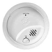 First Alert Battery-Powered Ionization Smoke Detector with Precision Detection Technology, Front Access Battery Compartment, Audible Alarm, White, SMI100