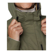 Columbia Hikebound II Women's Rain Jacket, Omni-Tech Waterproof Breathable, Adjustable Hood and Cuffs, Stone Green, XXL, 2086981-397