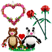 LEGO Hearts & Flowers Gift Set, 3 in 1 Building Toy Set, 661 Pieces, Multicolor, Ages 9+, 66817