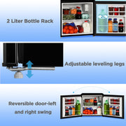 Mainstays MS953619315305 1.7 Cu. ft. Single Door Mini Refrigerator, Stainless Steel Look