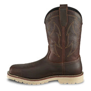 Irish Setter Kittson Square Steel Toe Western Work Boots for Men - Brown - 8.5W