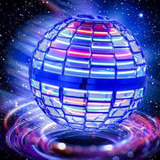 Siqh Flying Orb Ball Toy, 360 Rotating Soaring Hover Orb, Boomerang Spinner with Magic RGB LED Lights, Hand Controlled, Blue