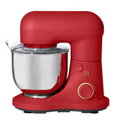 Beautiful 29086 3.5 Qt Stand Mixer, 300-Watt Motor, 12 Speeds, Stainless Steel Bowl w/Splash Guard, Tomato Red