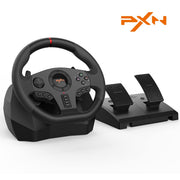 PXN V900 Steering Wheel Controller for Xbox, PS4 and Nintendo, Black