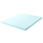 Lucid Cooling Gel and Aloe Plush Memory Foam Mattress Topper, 3 in Thickness, Blue, Twin, WMLU20FF30GT