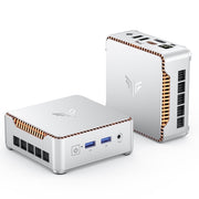 NIPOGI E2 Mini Business Desktop Computer, Intel Alder Lake N95 Processor, 16GB DDR4 RAM, 512GB SSD, Windows 11 Pro, Silver