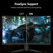 Z-Edge UG27S 27 Inch Curved Gaming Monitor, FHD 1080P, 300Hz Refresh Rate, 1ms Response Time, AMD FreeSync, HDR, Black