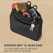 Yeti Coolers Sidekick 3L Gear Case, Waterproof DryHide Shell, Charcoal